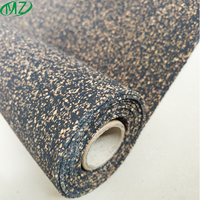 500 700kg/m3 sous-couche en caoutchouc de liège écologique imperméable sous-couche en caoutchouc naturel tapis de sol pour bâtiment d'hôtel matériau insonorisé