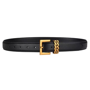 Cinturón de Cuero Vacuno Genuino de 3CM <span class=keywords><strong>para</strong></span> Mujer con Hebilla de Aleación, Cinturones Modernos <span class=keywords><strong>para</strong></span> Jeans, Pantalones y Vestidos - Product Image 6