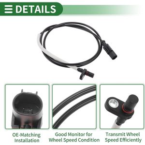 Vekauto ABS 5802447158 5801279037เซ็นเซอร์ความเร็วล้อสำหรับ Iveco ในชีวิตประจำวันอะไหล่ทดแทนระบบป้องกันล้อล็อก - Product Image 4