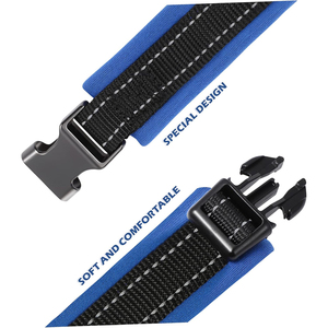 Venta caliente Cómodo acolchado Reflectante <span class=keywords><strong>Collar</strong></span> de perro ajustable Hebilla de seguridad perdida Diseño de poliéster duradero para uso diario - Product Image 5