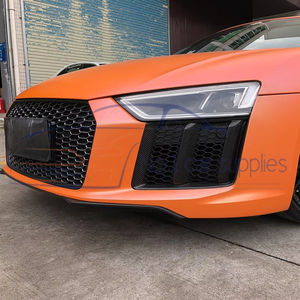 Grilles de pare-chocs avant en fibre de carbone sèche parfaitement ajustées, couvre les prises d'air latérales pour <span class=keywords><strong>R8</strong></span> <span class=keywords><strong>V10</strong></span> Plus Coupé 2 portes 16-18 - Product Image 5
