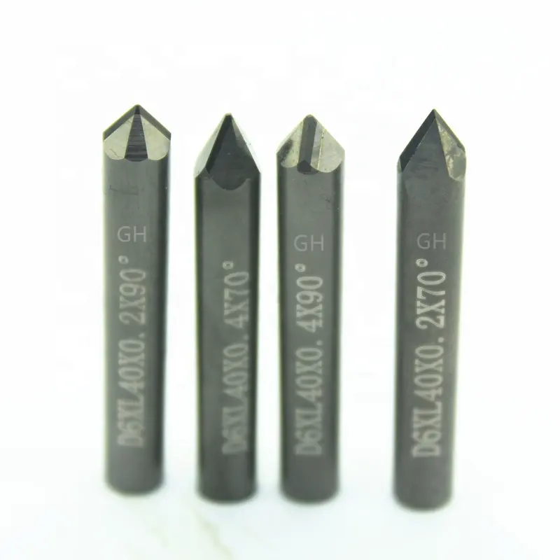 Long service life 6mm 10mm CNC Stone granite diamond engraving lettering tool PCD marble carving tools