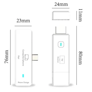Transmetteur et Récepteur Sans Fil USB-C vers HDMI Portable Tendance 2026, Prise en Charge 1080P pour HUAWEI <span class=keywords><strong>Samsung</strong></span> <span class=keywords><strong>iPhone</strong></span> vers <span class=keywords><strong>TV</strong></span> - Product Image 6