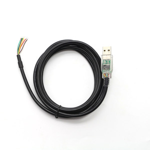 Custom Available Original FTDI FT232RL IC <b>USB</b> <b>A</b> to Open RS485 Serial Cable with Clear Shell and TX RX LEDs 3 4 6 Wires End - Product Image 3