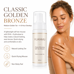 ODM OEM Marca Privada Mousse Autobronceador Clásico Dorado Oscuro con Aloe Vera Hidratante - Product Image 2