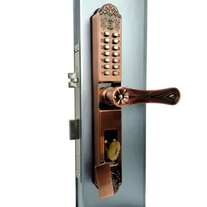 Aluminum Copper Door Gate Lock Safety Lock Garden Mechanical Combination Lock Change Code