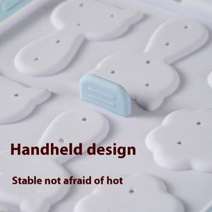 Moule à gâteau en silicone mignon à thème chaton résistant aux hautes températures moule à gâteau de riz à griffes de bébé chat pour la nourriture complémentaire des enfants - Product Image 4