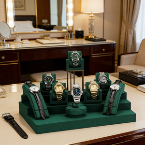 Présentoir de montres en microfibre pour bijouterie et magasin de détail - Product Image 2