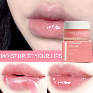 Mascarilla Labial Nocturna de Uso Intensivo, Mascarilla Labial Humectante Profunda para el Cuidado de los <span class=keywords><strong>Labios</strong></span>, Tratamiento Reparador para <span class=keywords><strong>Labios</strong></span> Secos y Agrietados - Product Image 1
