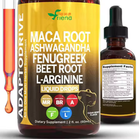 Extrait liquide de Maca et d'Ashwagandha en gouttes, marque privée OEM, complément liquide oral pour adultes, soins de santé