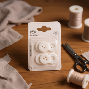 Bottoni Bianchi Ilan 25Mm 6 Pezzi Per Cucito - Product Image 2