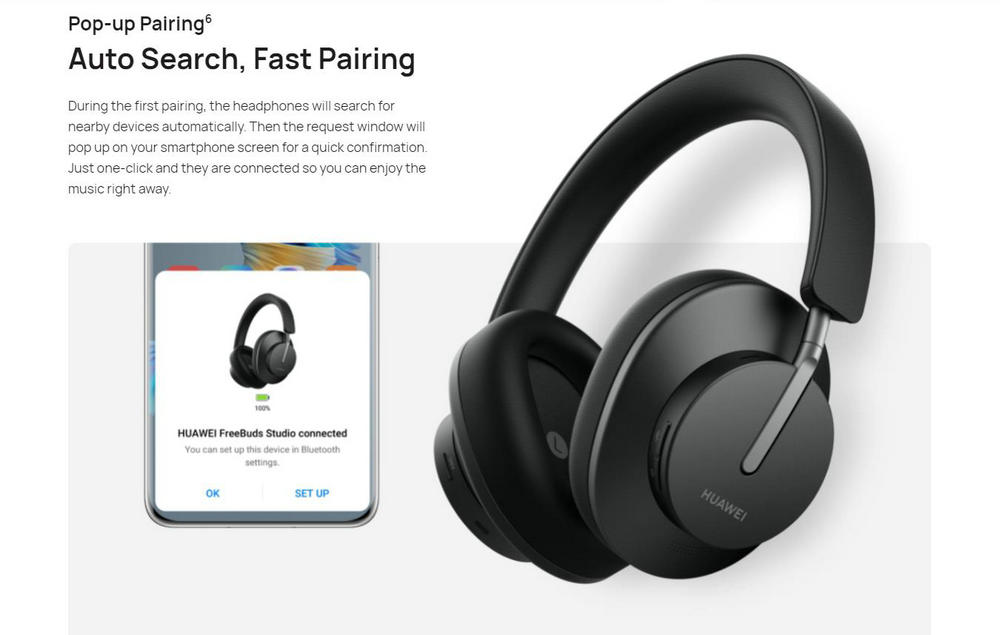 Huawei Freebuds Studio Headphones - Noise Cancelling TWS