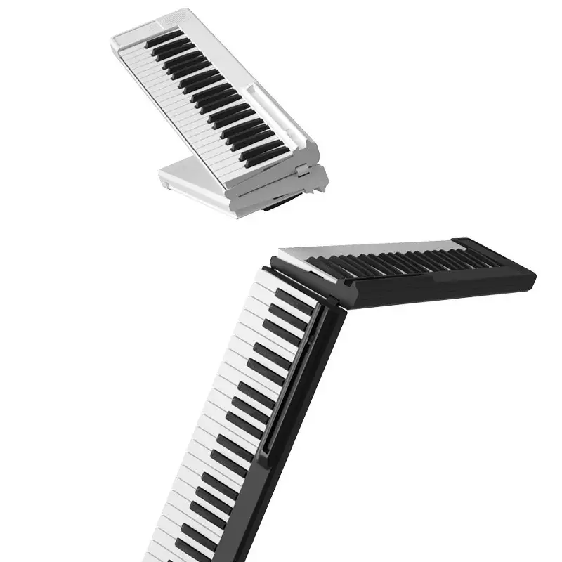 Keyboard musik Piano lipat, instrumen musik Piano portabel 88 tombol, Keyboard musik 88 kunci, Piano elektronik 88 tombol musik