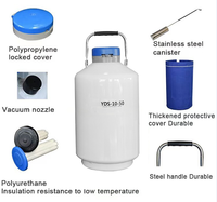 Petit récipient sous pression en alliage d'aluminium pour azote liquide, 1 litre, pour l'insémination artificielle des porcs et des vaches, réservoir de sperme