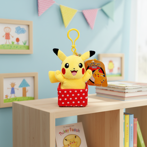 35 modèles de porte-clés en peluche en coton PP doux, figurine Pikachu, jouet mignon, petit pendentif de poupée esprit - Product Image 3