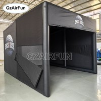 Cabine gonflable de simulateur de golf anti-lumière noire, tente gonflable personnalisée pour simulateur de golf pour la promotion de marques de golf