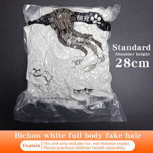 Modelo de práctica de peluquería canina Bichon, esqueleto para competición y enseñanza, altura del hombro 28 cm, para práctica de esteticista canina y estudiante de peluquería. - Product Image 6