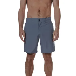 방수 반바지 워킹 골프 반바지 폴리에스터 허리 방수 하이브리드 캐주얼 반바지 포켓 맞춤형 로고 패션 남성 짠