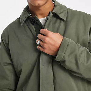 <span class=keywords><strong>Manteau</strong></span> long <span class=keywords><strong>matelassé</strong></span> en polyester de haute qualité pour homme, <span class=keywords><strong>vert</strong></span>, vente en gros OEM pour l'hiver - Product Image 2