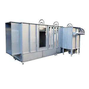 COLO standard type stainless steel SS304 automatic powder coating booth paint spray filter recovery cabins