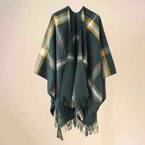 Vente en gros de capes, ponchos, écharpes, châles et pashminas en laine pour femmes, hiver, 150*130cm - Product Image 6