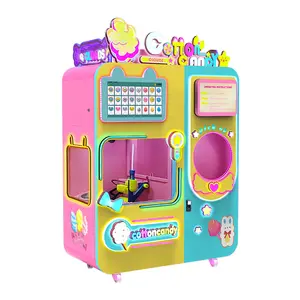 Coton Candy Vending Machine Coin Operated Candy Vending Lollipop Game Machine Máquina automática de algodão doce