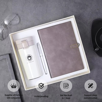 Individuelles Logo Firmengeschenkset Vakuumisolierte Flasche Notizbuch & Stift Business-Geschenkbox-Set für den Großhandel