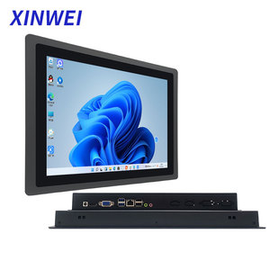XINWEI 15.6 "haute luminosité <span class=keywords><strong>J1900</strong></span> panneau d'affichage tactile industriel intégré PC lisible à la lumière du jour IP65 ordinateur capacitif - Product Image 1