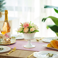 Vases élégants pour centres de table de mariage, décoration de fête, vase trompette haut, porte-fleurs pour cérémonie d'anniversaire