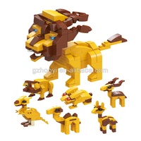 Jouets de poche bon marché jouets à donner blocs animaux de la mer mini briques homard mosaïques jouet en gros