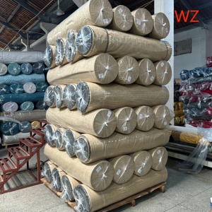 Chất lượng cao 100% polyester Linen dimout Rèm Vải nhuộm dệt kỹ thuật Heavyweight Màn cửa sổ bao gồm sản phẩm - Product Image 4