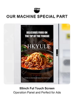 Máquina expendedora inteligente de alimentos calientes Máquina Expendedora de fideos instantáneos Ramen popular a la venta con dispensación de agua caliente en Francia