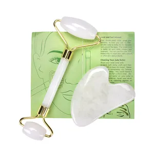 Gua Customize Natural High Quality Crystal Gua Sha Scraping White Jade Massage Tool