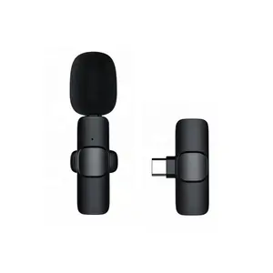 Portable audio vidéo téléphone enregistrement sans fil mini karaoké microphone lavalier vivant diffusion rechargeable sans fil micro
