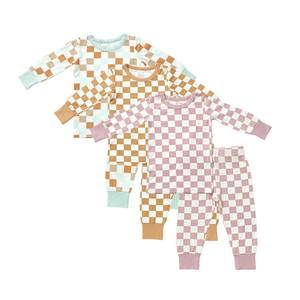 Pyjamas en bambou personnalisés pour enfants en gros, vêtements de nuit pour enfants, vêtements pour tout-petits, <span class=keywords><strong>ensemble</strong></span> de deux pièces, barboteuse, combinaison de nuit - Product Image 2