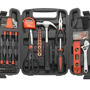 Kit d'outils ménagers spécialisé 130 pièces JG-130PCS avec marteau, pinces, tournevis et ruban à mesurer pour la maison et les cadeaux - Product Image 4