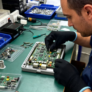 Gants en polyester de calibre 13 enduits de <span class=keywords><strong>PU</strong></span> noir, confortables, résistants à l'usure, couleur personnalisée en gros - Product Image 4