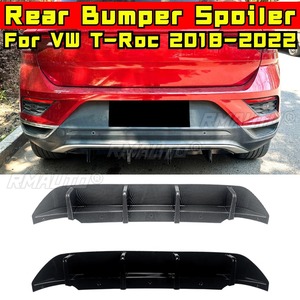 <b>For</b> Volkswagen T-Roc Normal Version 2018-2022 <b>Car</b> Rear Bumper Lip Splitter <b>Diffuser</b> Body Kit Bumper Guard Protector Cover - Product Image 1