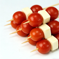 Brochettes de barbecue jetables en bambou Eco Bamboo Era - Bâtonnets écologiques antiadhésifs à long manche poli pour le camping et l'extérieur (lot en vrac)