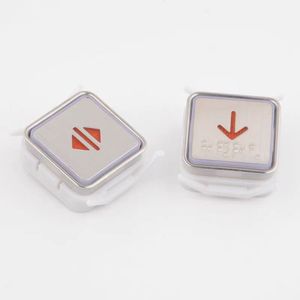 Bouton d'ascenseur Thyssen MT42, interrupteur à poussoir métallique, design moderne pour pièces d'ascenseur - Product Image 3