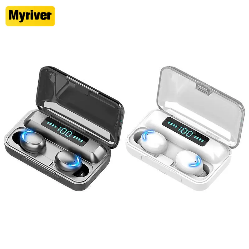 Myriver-auriculares inalámbricos F9 F9-5 TWS 2022, Mini auriculares estéreo táctiles