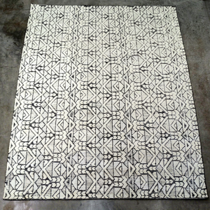 Ensemble de tapis en laine faits main de qualité supérieure, motif abstrait, antidérapant, imperméable, lavable, à poils mi-longs, rectangulaire 9x12, pour la maison et le bureau - Product Image 1