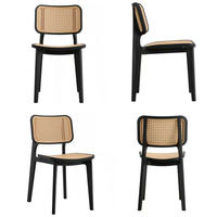 Chaise en polypropylène durable empilable avec dossier perforé, chaise de salle à manger en plastique, chaise d'extérieur en PP