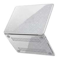 Casing Keras PC Kristal Berkilau Transparan untuk MacBook Neo Air Pro 13/13.6/14/16 Inch M1-M5, Grosir Partai Besar