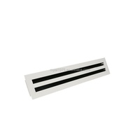 Pièces de rechange HVAC Climatisation Plafond réglable Diffuseur linéaire Ventilation en aluminium Grilles d'aération