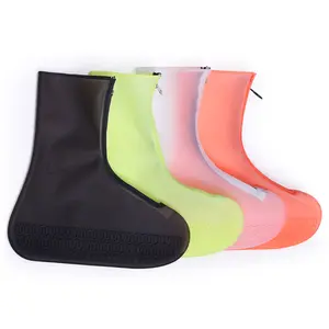 Couvre-chaussures unisexe en Silicone, imperméable, réutilisable,  antidérapant, contre la pluie - Jaune