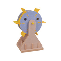 Jouet transfrontalier pour chat, moulin à vent en feutre, résistant aux morsures, amusant, avec coutures, puzzle interactif, pour l'auto-entretenement et anti-ennui