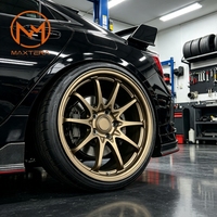 Jantes de voiture de tourisme Maxtera en bronze forgé sur mesure, style CE28NPlus, pour CivicTypeR GR Yaris 86 BRZ Golf RS3 BMW WRXSTI, jantes en alliage