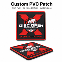 Étiquette personnalisée carrée en PVC souple, patch en caoutchouc avec logo 3D en relief, étiquette imperméable pour sacs, vêtements, chapeaux, chaussures