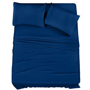 ODM/OEM Funda de edredón Sábana plana/bajera Color liso Textiles para el hogar Hotel Juego de sábanas Sábanas de fibra de Bambú - Product Image 5